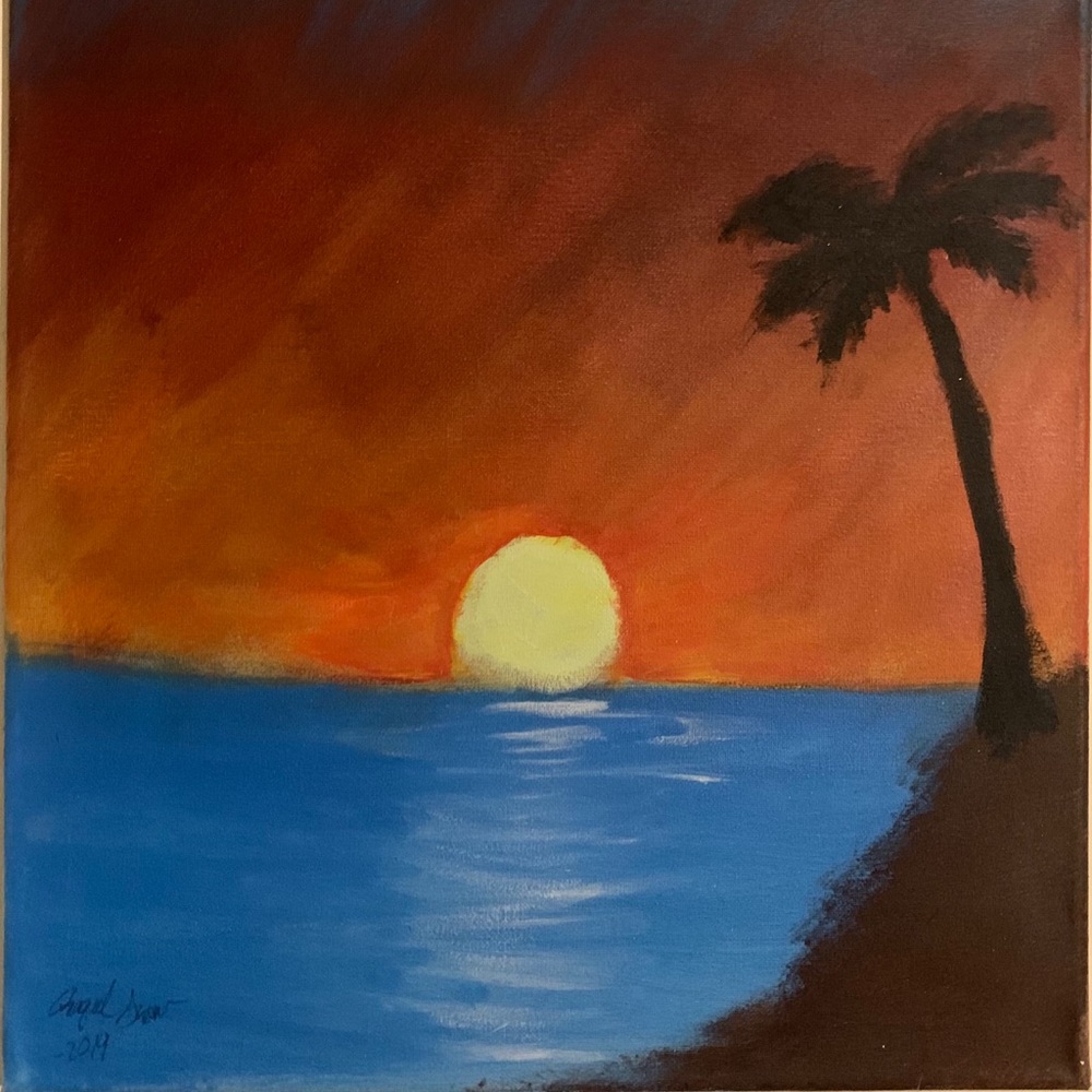 Sun set painting